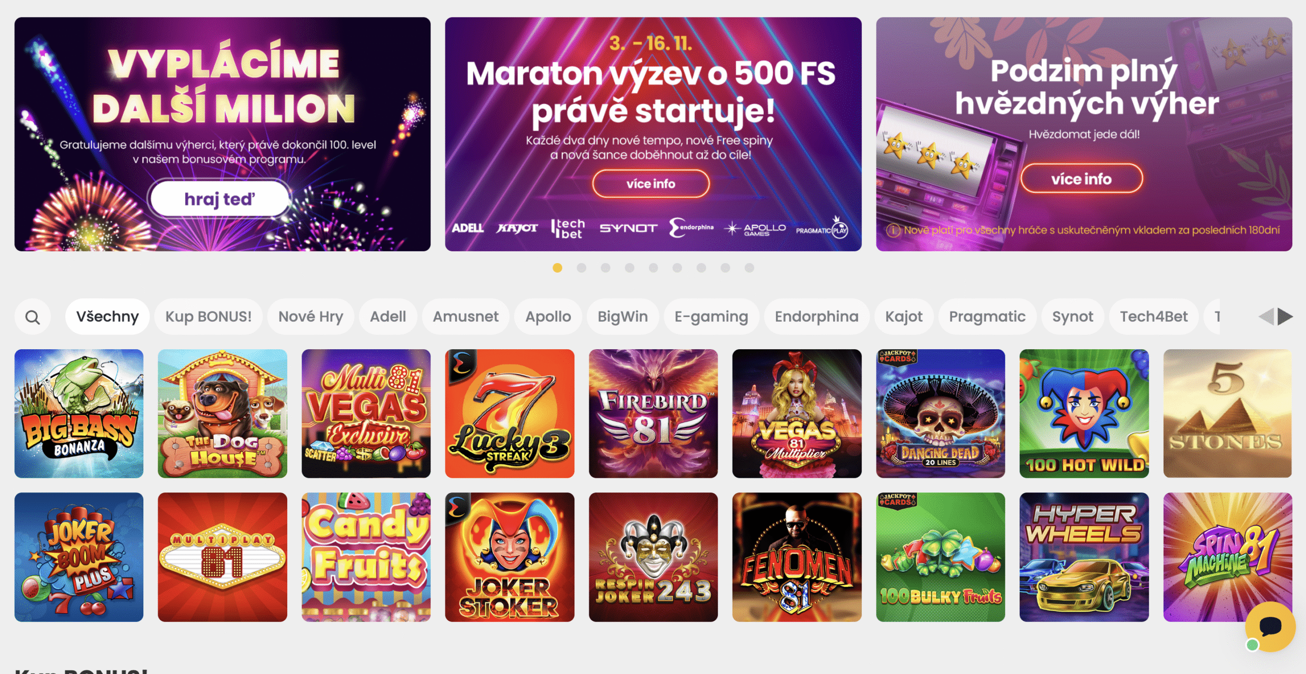 Hrajte živou ruletu online ve Star casino